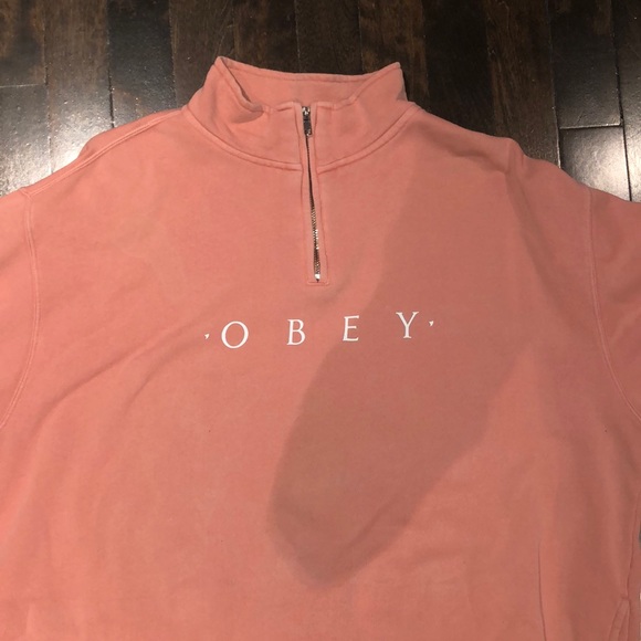 Obey zip up fleece Almost never worn - Picture 1 of 3